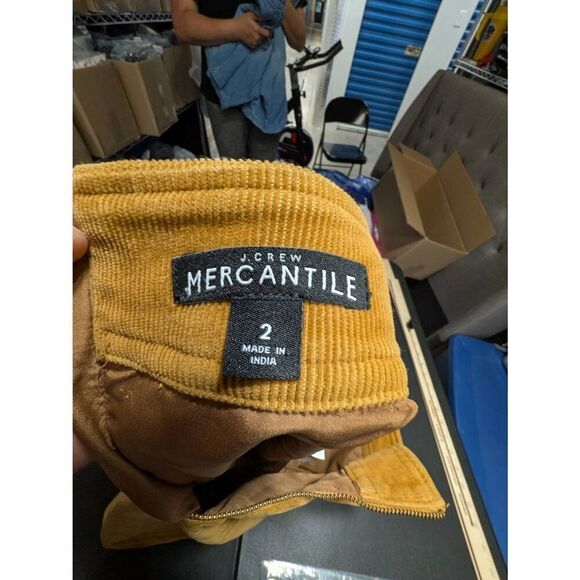 J Crew Mercantile Skirt Women's Size 2 Brown Corduroy - Picture 3 of 5